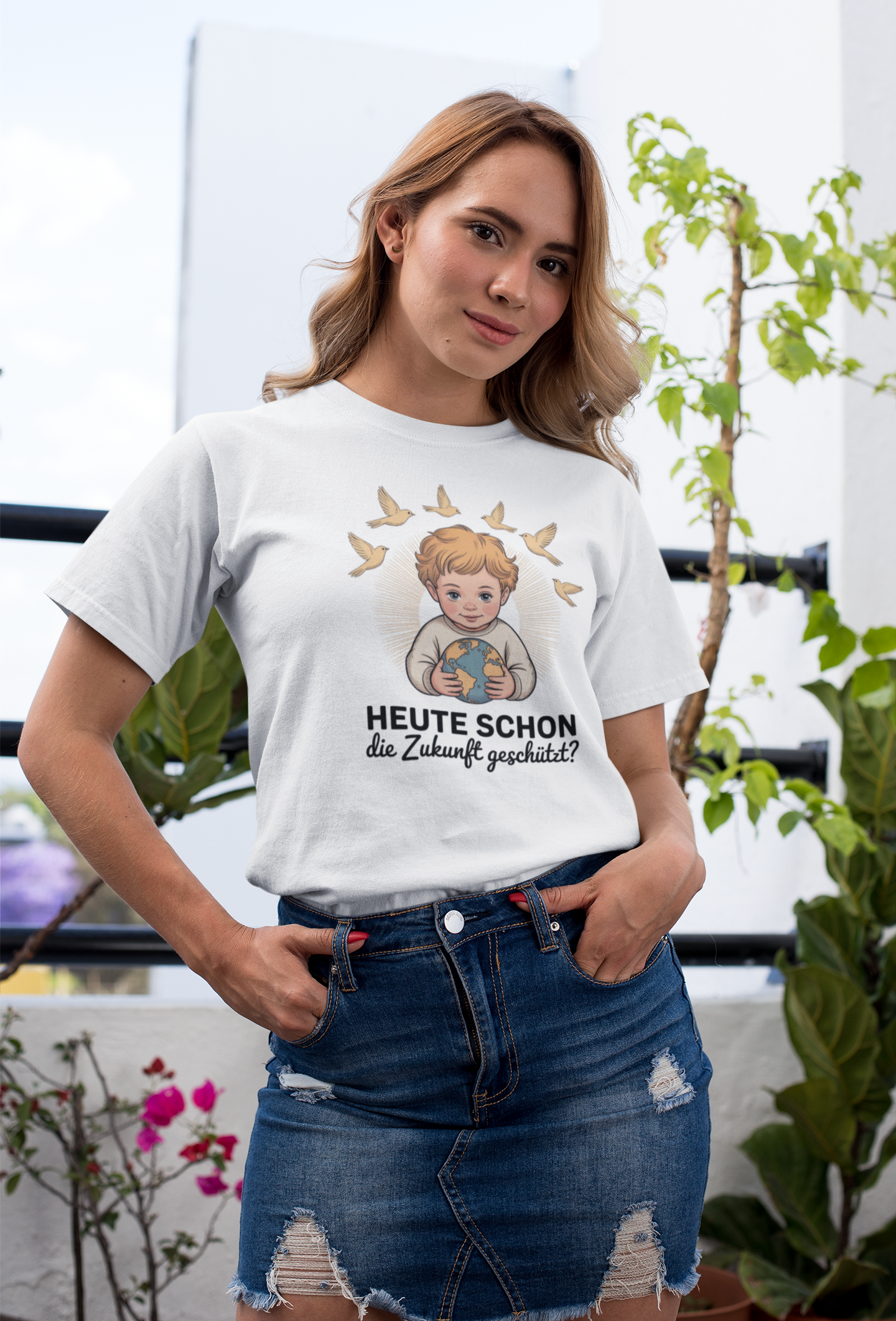 Zukunft Schützen Organisches Premium Shirt