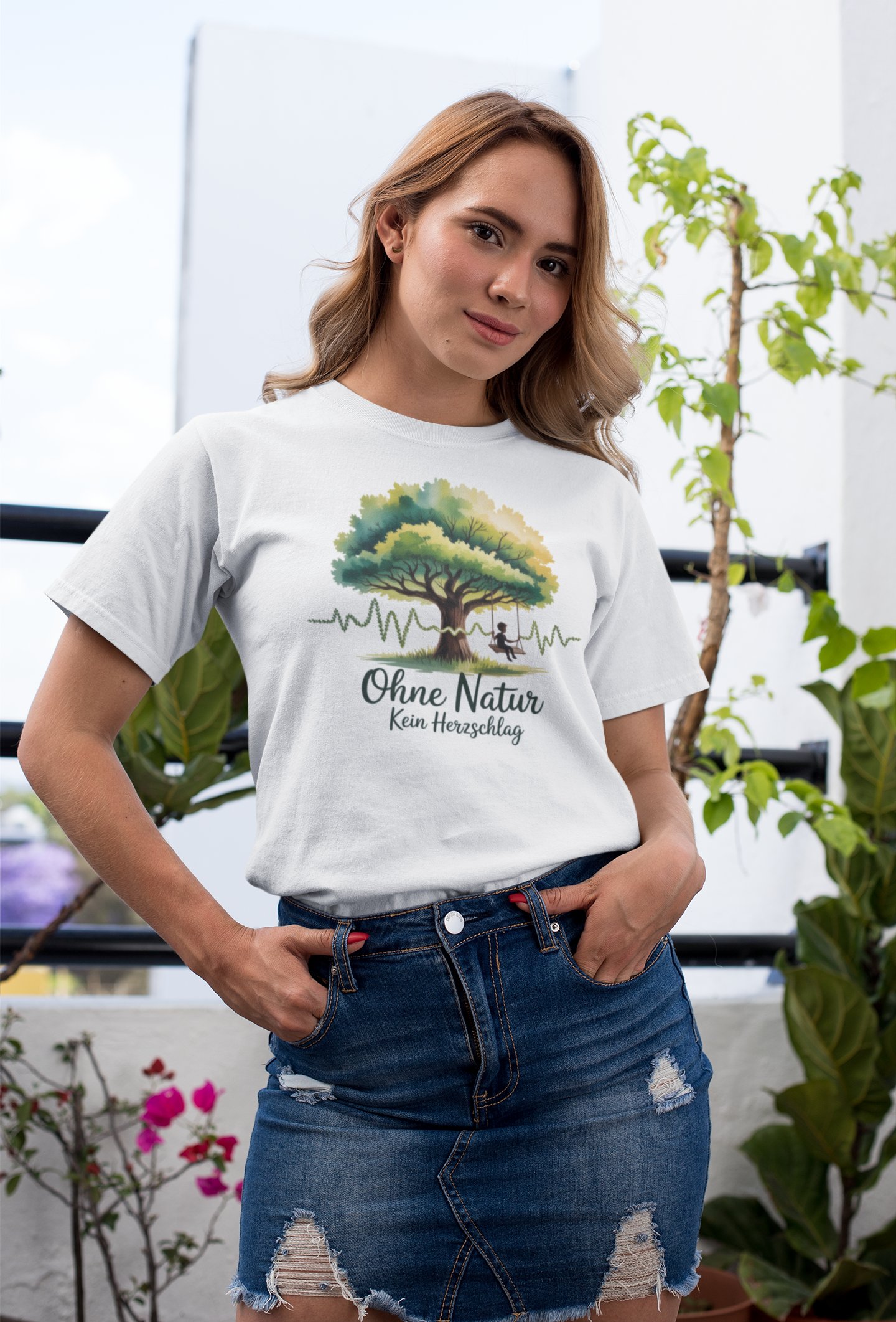 Ohne Natur Kein Herzschlag Organisches Premium Shirt