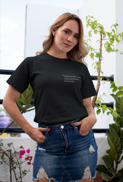 Nachhaltigkeits Spuren Organisches Premium Shirt