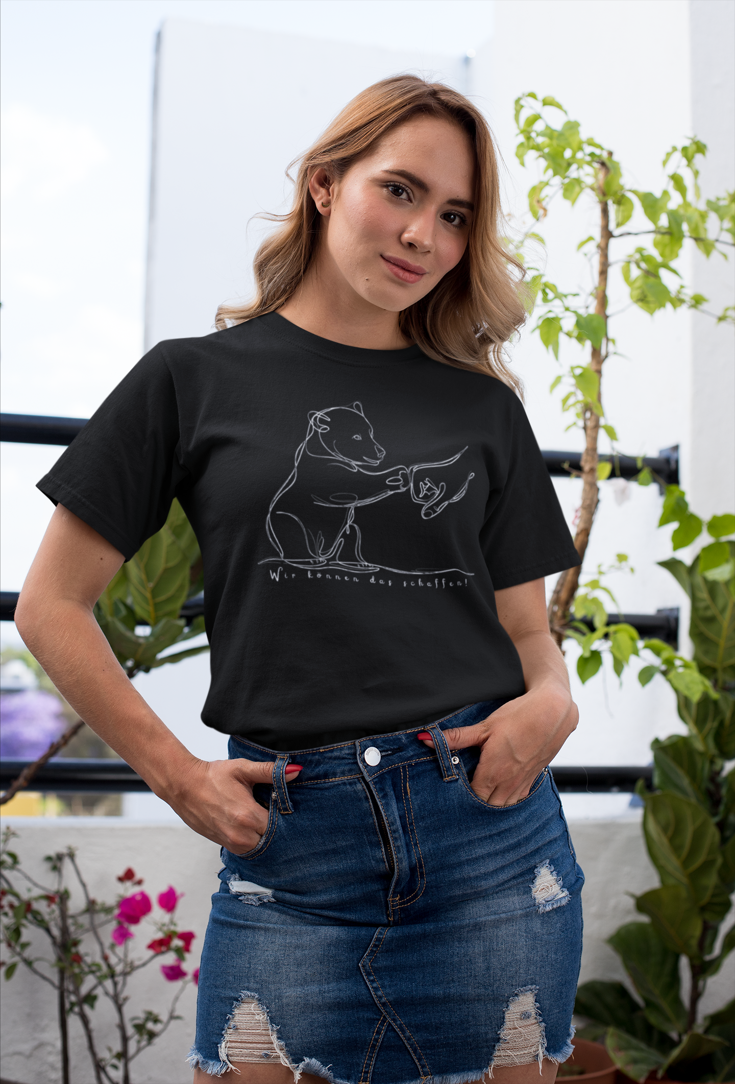 Wir Schaffen Das Organisches Premium Shirt