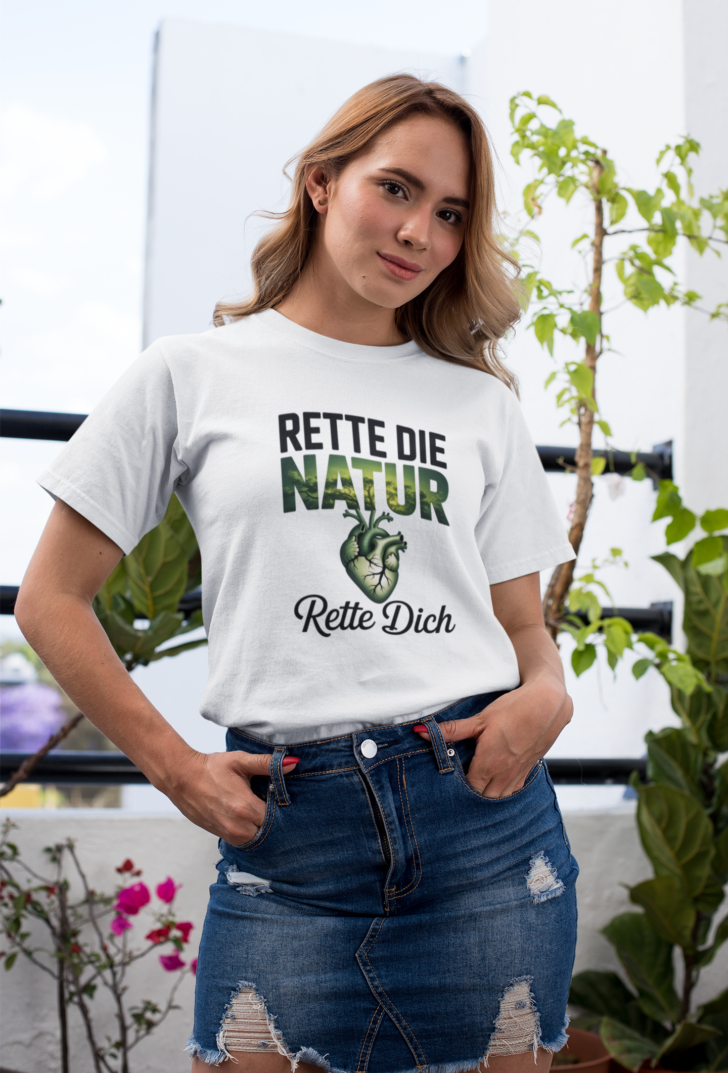 Rette Die Natur Organisches Premium Shirt